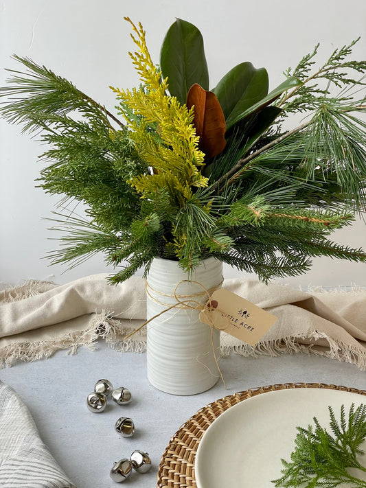 Mixed Evergreens Vase